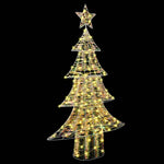 HKH Árvore de Natal com 160 LED em PET - Branco Quente