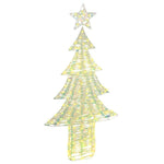 HKH Árvore de Natal com 240 LED em PET - Branco Quente