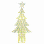 HKH Árvore de Natal com 240 LED em PET - Branco Quente