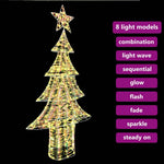 HKH Árvore de Natal com 240 LED em PET - Branco Quente