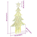 HKH Árvore de Natal com 240 LED em PET - Branco Quente