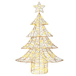 HKH Árvore de Natal com 120 LED em PET - Branco Quente