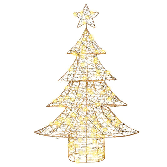 HKH Árvore de Natal com 120 LED em PET - Branco Quente