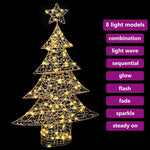 HKH Árvore de Natal com 120 LED em PET - Branco Quente