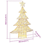 HKH Árvore de Natal com 120 LED em PET - Branco Quente