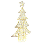HKH Árvore de Natal com 160 LED em PET - Branco Quente