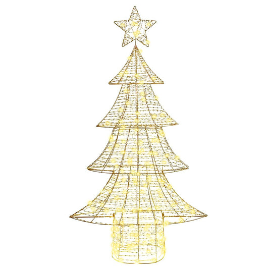 HKH Árvore de Natal com 160 LED em PET - Branco Quente