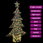 HKH Árvore de Natal com 160 LED em PET - Branco Quente