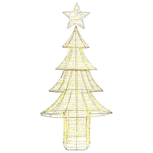 HKH Árvore de Natal com 240 LED em PET - Branco Quente