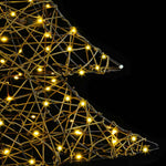HKH Árvore de Natal com 120 LED em Vime - Branco Quente