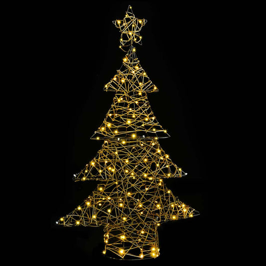 HKH Árvore de Natal com 120 LED em Vime - Branco Quente