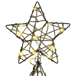 HKH Árvore de Natal com 160 LED em Vime - Branco Quente