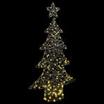 HKH Árvore de Natal com 160 LED em Vime - Branco Quente
