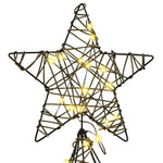 HKH Árvore de Natal com 240 LED em Vime - Branco Quente