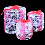 HKH Conjunto de 3 Presentes Decorativos - Branco Frio
