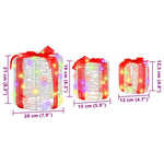 HKH Conjunto de 3 Presentes Decorativos - Colorido