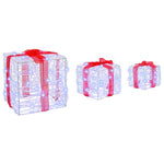 HKH Conjunto de 3 Presentes Decorativos em Acrílo - Branco Frio