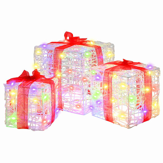 HKH Conjunto de 3 Presentes Decorativos em Acrílo - Colorido