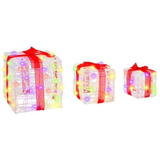 HKH Conjunto de 3 Presentes Decorativos em Acrílo - Colorido