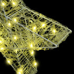 HKH Estrela 3d com 50 LED em Acrílo - Branco Quente