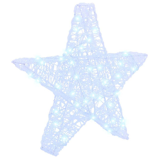HKH Estrela 3d com 50 LED em Acrílo - Branco Frio