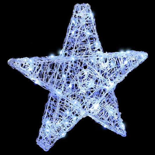 HKH Estrela 3d com 50 LED em Acrílo - Branco Frio