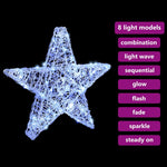 HKH Estrela 3d com 50 LED em Acrílo - Branco Frio