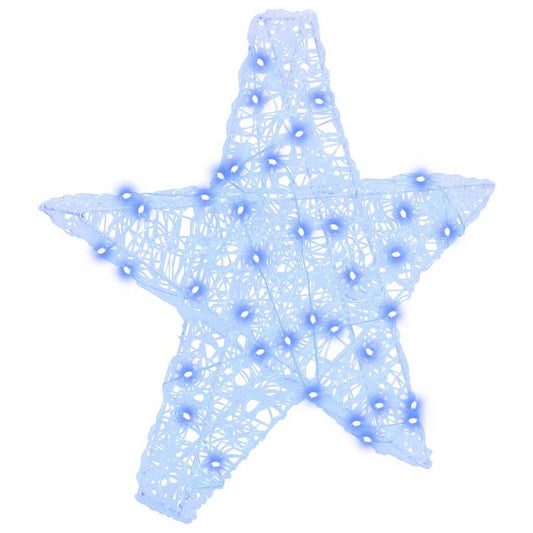 HKH Estrela 3d com 50 LED em Acrílo - Azul