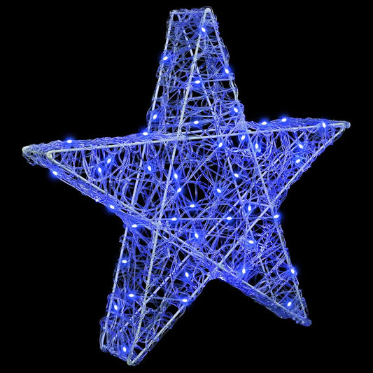 HKH Estrela 3d com 50 LED em Acrílo - Azul