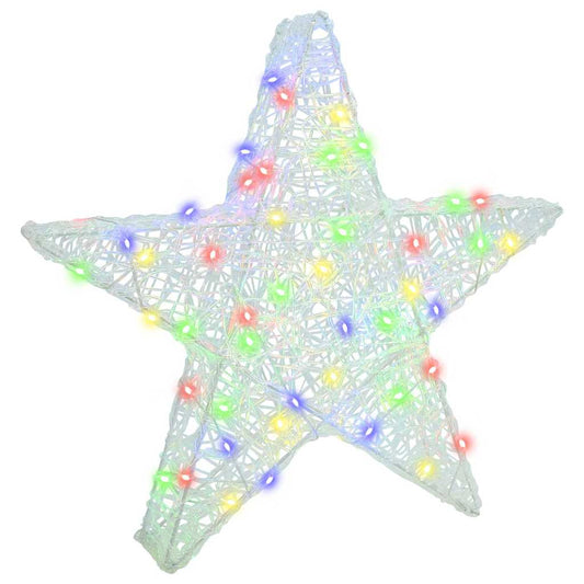 HKH Estrela 3d com 50 LED em Acrílo - Colorido