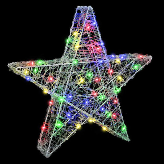 HKH Estrela 3d com 50 LED em Acrílo - Colorido