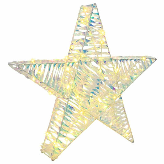 HKH Estrela 3d com 50 LED em PET - Branco Quente