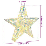 HKH Estrela 3d com 50 LED em PET - Branco Quente