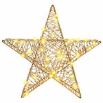 HKH Estrela 3d com 50 LED em PET - Branco Quente