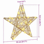 HKH Estrela 3d com 50 LED em PET - Branco Quente