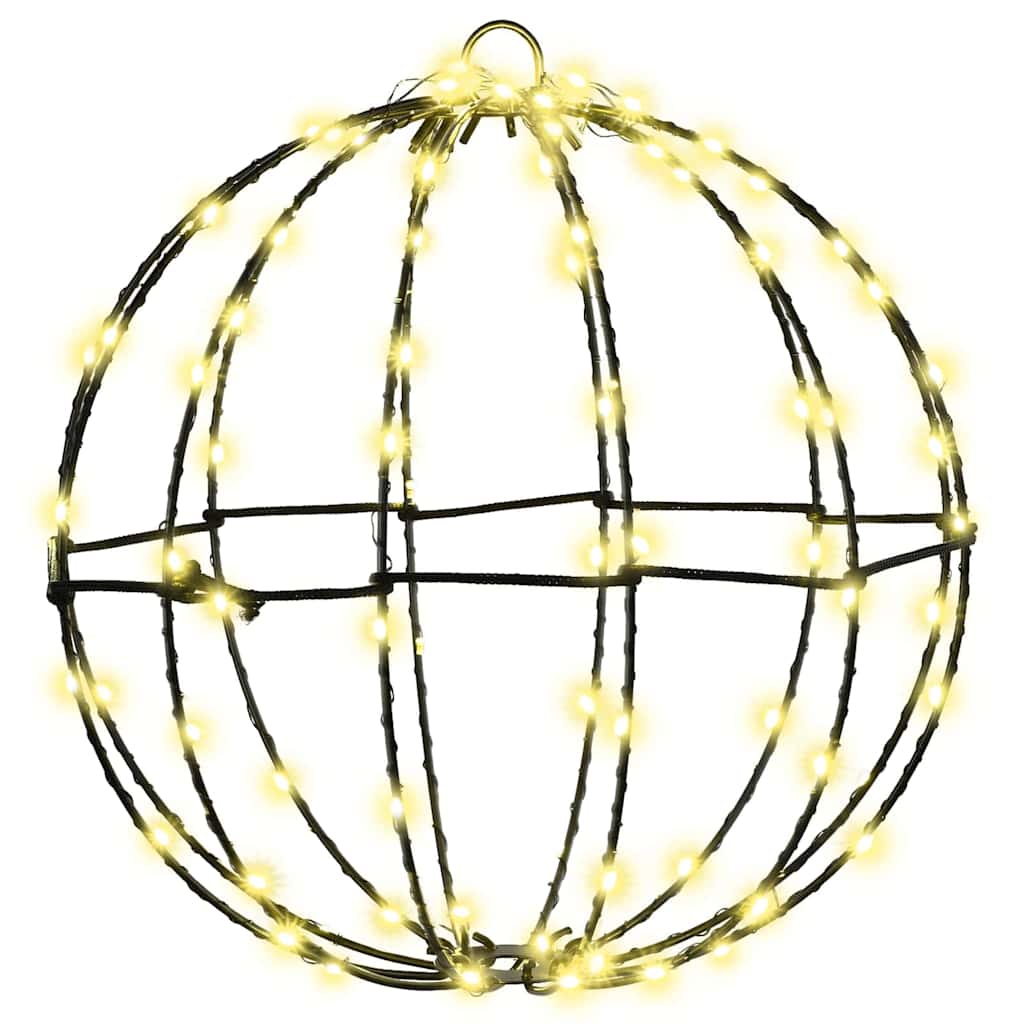 HKH Conjunto de 2 Bolas com 192 LED's em Metal - Branco Quente