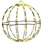 HKH Conjunto de 2 Bolas com 192 LED's em Metal - Branco Quente