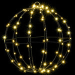 HKH Conjunto de 2 Bolas com 192 LED's em Metal - Branco Quente