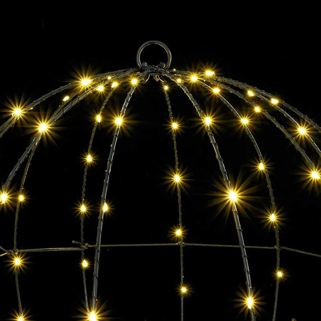 HKH Conjunto de 2 Bolas com 192 LED's em Metal - Branco Quente