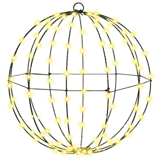 HKH Conjunto de 2 Bolas com 192 LED's em Metal - Branco Quente