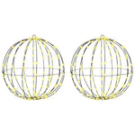 HKH Conjunto de 2 Bolas com 320 LED's em Metal - Branco Quente