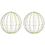 HKH Conjunto de 2 Bolas com 384 LED's em Metal - Branco Quente
