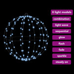 HKH Bola com 120 LED em Metal - Branco Frio
