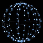HKH Bola com 160 LED em Metal - Branco Frio