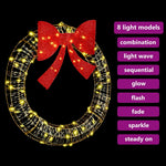 HKH Guirlanda com 80 LED em PET - Branco Quente