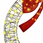 HKH Guirlanda com 150 LED em Vime - Branco Quente