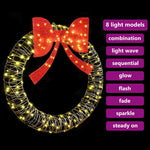 HKH Guirlanda com 150 LED em Vime - Branco Quente