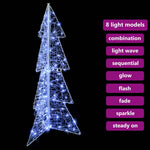 HKH Árvore de Natal com 100 LED em Acrílo - Branco Frio
