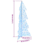 HKH Árvore de Natal com 100 LED em Acrílo - Branco Frio