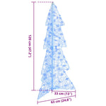 HKH Árvore de Natal com 100 LED em Acrílo - Azul